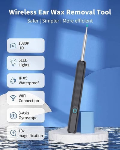 Smart Ear Wax Remover with HD Camera & LED Lights